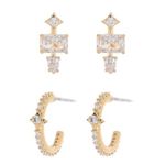 Nadri Earring Set Gold Photo 0