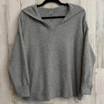 Lou & grey  Gray Knit Hoodie Sweater Womens L Soft Cozy Pullover Fall Winter Knit Photo 0