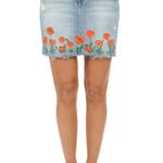 Mother Superior High Waisted Straight A Fray Quite Contrary Skirt Size 28‎ Blue Photo 3