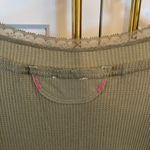 Free People Intimately  Fresh Take Nightie Fall Green Waffle Knit Tier Dress Photo 10