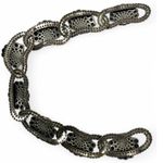 Antique Vintage Necklace Bib Chocker Collar Green Stone Art Deco Nuevo No Clasp Silver Photo 3