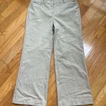 Loft High waisted wide straight leg trousers pants belt loops beige tan Sz 14 P Photo 1