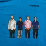 Weezer blue T-shirt size 2X with classic band logo Photo 1