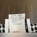 Vintage Byer Too! Women's Houndstooth Fitted Blazer Jacket Black & White Size 11 Photo 9