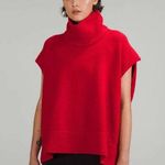 Lululemon Brushed Cotton Merino Wool Blend Tunic In Carnation Red Size 12 NWT Photo 0