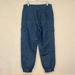 American Eagle Like new linen blend relaxed mom cargo jogger pants 10 Photo 2