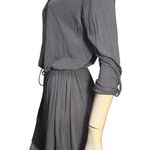 Velvet Graham & Spencer Womens Size M Gray Long Sleeve Cotton Jersey Shirt Dress Size M Photo 3