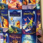 Disney  Parks size small VHS leggings Peter Pan Little Mermaid Dumbo Lion King Photo 4