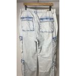 BLANK NYC  The Franklin Rib Cage Wide Leg Cargo Jeans Pants Women's 30 Light Wash Photo 3