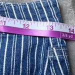 Dickies Girls Button Fly Mini Skirt Womens 1/25 Blue White Striped Denim Y2K Photo 9