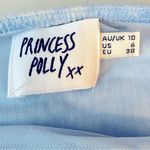 Princess Polly  Strapless Blue‎ & White Tie Dye Top Size 6 Photo 6