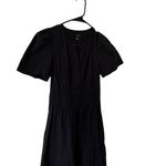 Quince 100% Organic Cotton Poplin Tiered Maxi Dress in Black Size XS Photo 4