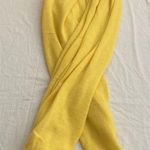 White + Warren 100% Cashmere Travel Wrap Scarf Blanket Yellow Mimosa Photo 0