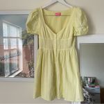 Dolls Kill Sugar Thrillz Puff Sleeve Babydoll Button Up Dress Photo 1