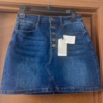 A loves A New  short dark wash blue denim mini  skirt Photo 2