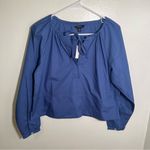 Banana Republic  Balloon Sleeve Blouse Cornflower Blue XS Photo 1