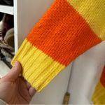 LuLaRoe  Orange & Purple Striped Duster Length Cardigan Sweater Womens L Fall Photo 2