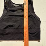 Lululemon  Black Mesh Racerback Sports Bra Size 6 High Support Workout Athleisure Photo 4