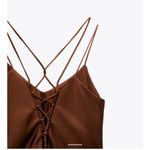 ZARA satin effect mini dress. Xs Photo 6