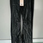 Revice Denim NWT Revice Venus flares supernova faux leather pants black size 26 Photo 4
