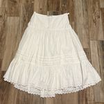 Ralph Lauren Y2K 90s Polo Jean Co.  White Eyelet Full Circle Tiered Cotton Skirt Photo 1