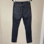 AGOLDE Nico High Rise Slim Fit Jeans Cassette Faded Black Distressed, Size 26 Photo 5