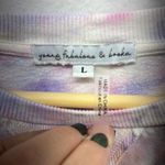 Young Fabulous and Broke Pastel Tie Dye Pullover Sweatshirt Womens L Photo 3