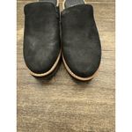 Eileen Fisher Black Loti Suede Clog Shoes Mules Size 5 1/2 Minimalist Lagenlook Photo 3
