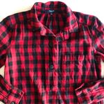 Madewell  Latitude Buffalo Check Flannel Shirtdress. Size XXS. Photo 4
