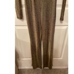 superdown Revolve Metallic Nissa Open Back Flare Leg Jumpsuit, M Photo 5