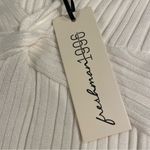 Freshman 1996 Sweater Knit Cropped Top & Maxi Skirt Lg White Twisted Front NWT Photo 6