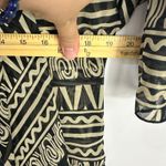 LuLaRoe Lola Kimono S Black Beige Tribal Aztec Fringe Hem Boho Festival Indie Photo 5