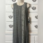 Y2K Patterned Maxi Dress Black Size 8P Photo 1