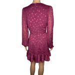Yumi Kim  Gwen Mini Dress size M Star Printed Starry Sky Plum NWT  Long Sleeve Photo 4