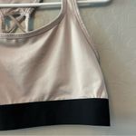 Victoria's Secret Victoria sport light gray and black open back sports bra size large Photo 3
