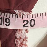 Vanilla Bay Women’s‎  Size Small Burgundy Faux Sherpa Sweatshirt Front Snaps Photo 11