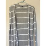 Doe & Rae  Striped Long Open Front Knit Cardigan Duster Sweater Womens Small Photo 1