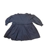 Free People Eleanor Sweatshirt Tunic Dress Oversized Cotton Solid L Charcoal Photo 3