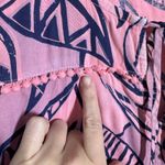 Fresh Produce  Tank Dress Women M Pink Blue Plant Print Coastal Beach Made in USA Photo 8