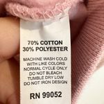 Glossier Original Pink Hoodie Pullover Sweatshirt Cozy Fleece Loungewear Small Photo 6