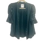 Abercrombie & Fitch ✨ Ruched Sleeve Sz Small Emerald Green Women’s Top✨ Photo 4