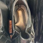 Pierre Dumas Black Faux Leather Ankle Booties 7.5  Photo 2