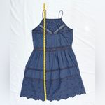 Abercrombie & Fitch  Eyelet Mini Dress - Blue - L Photo 7