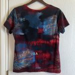 Jennifer Scott American Flag 4th Freedom Holiday Short Sleeve Shirt Women's SZ S Photo 4