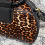 HOBO Sheila Genuine Calf Hair & Leather Leopard Satchel New with Tags Black Photo 6