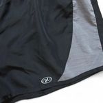 N.Y.L. Sports Black and Gray Elastic Shorts with built in underwear Size L Photo 2