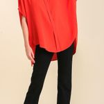 The Limited Solid Collared Button Down Blouse Photo 10