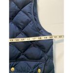 Woolrich Puffer Vest Women’s L Blue Quilted Duck Down Full Zip Winter Pockets Photo 7