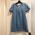 Madewell  Denim popover Swing‎ Dress  Wash Jean Chambray Blue Size Small Photo 1