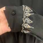 House of Harlow  1960 | Kendrick romper in solid black embroidered size Large Photo 7